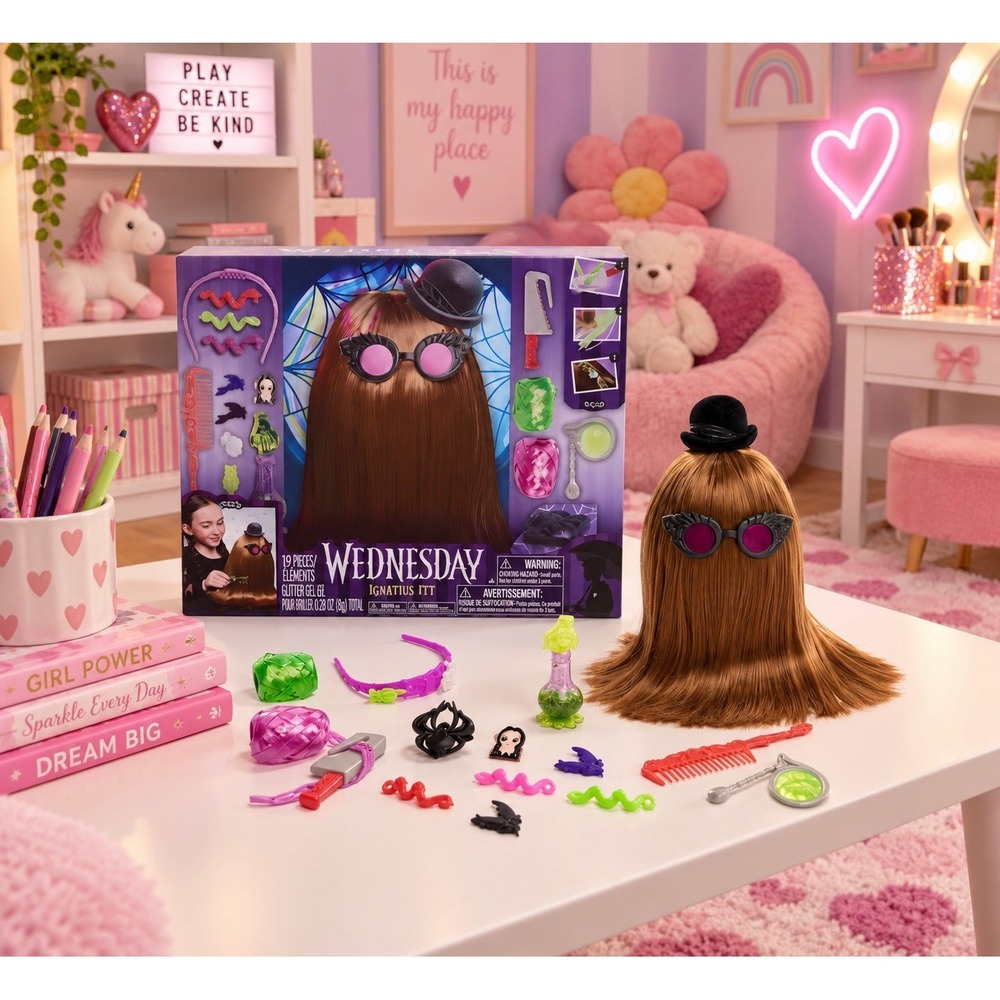 Doll Toy Wednesday Ignatius Itt 10-Inch Styling Head, 20-Pieces, (7-b0)